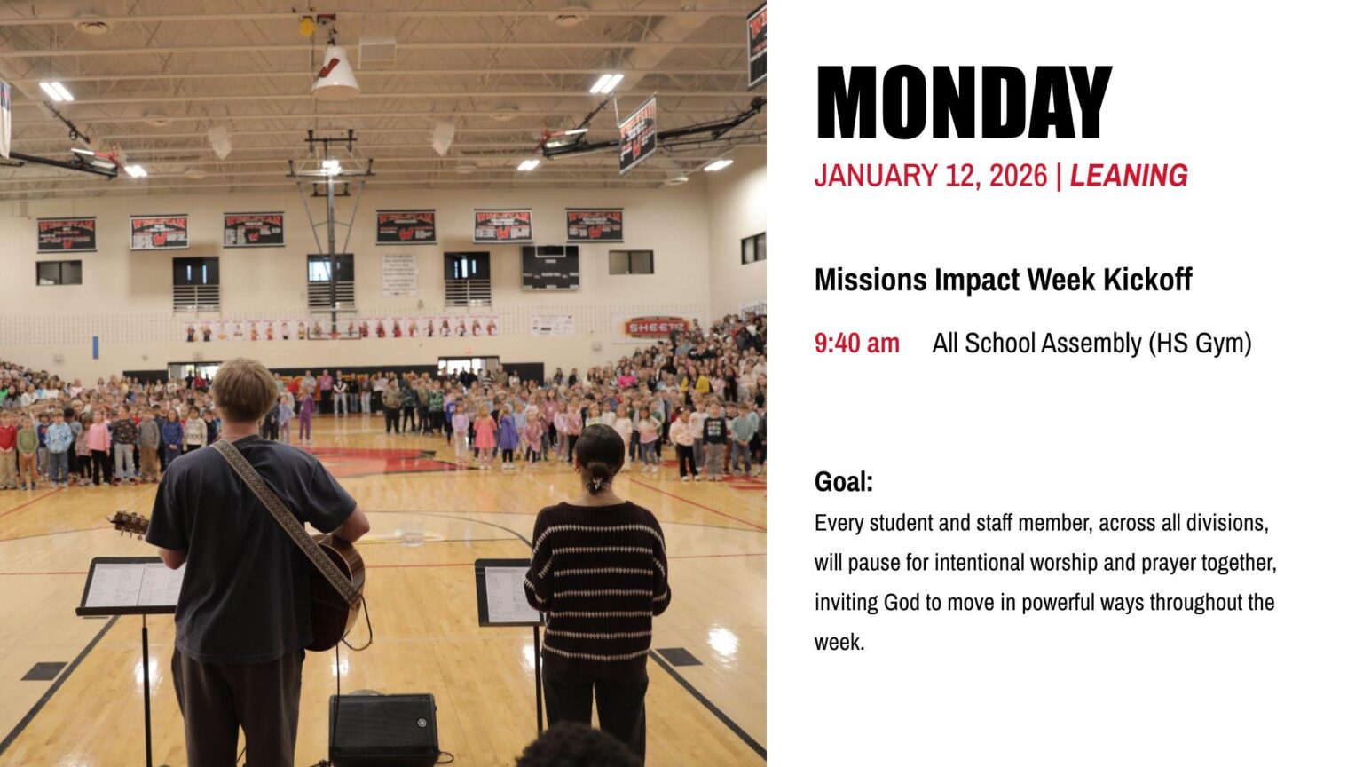 Missions Impact Week - Wesleyan Christian Academy